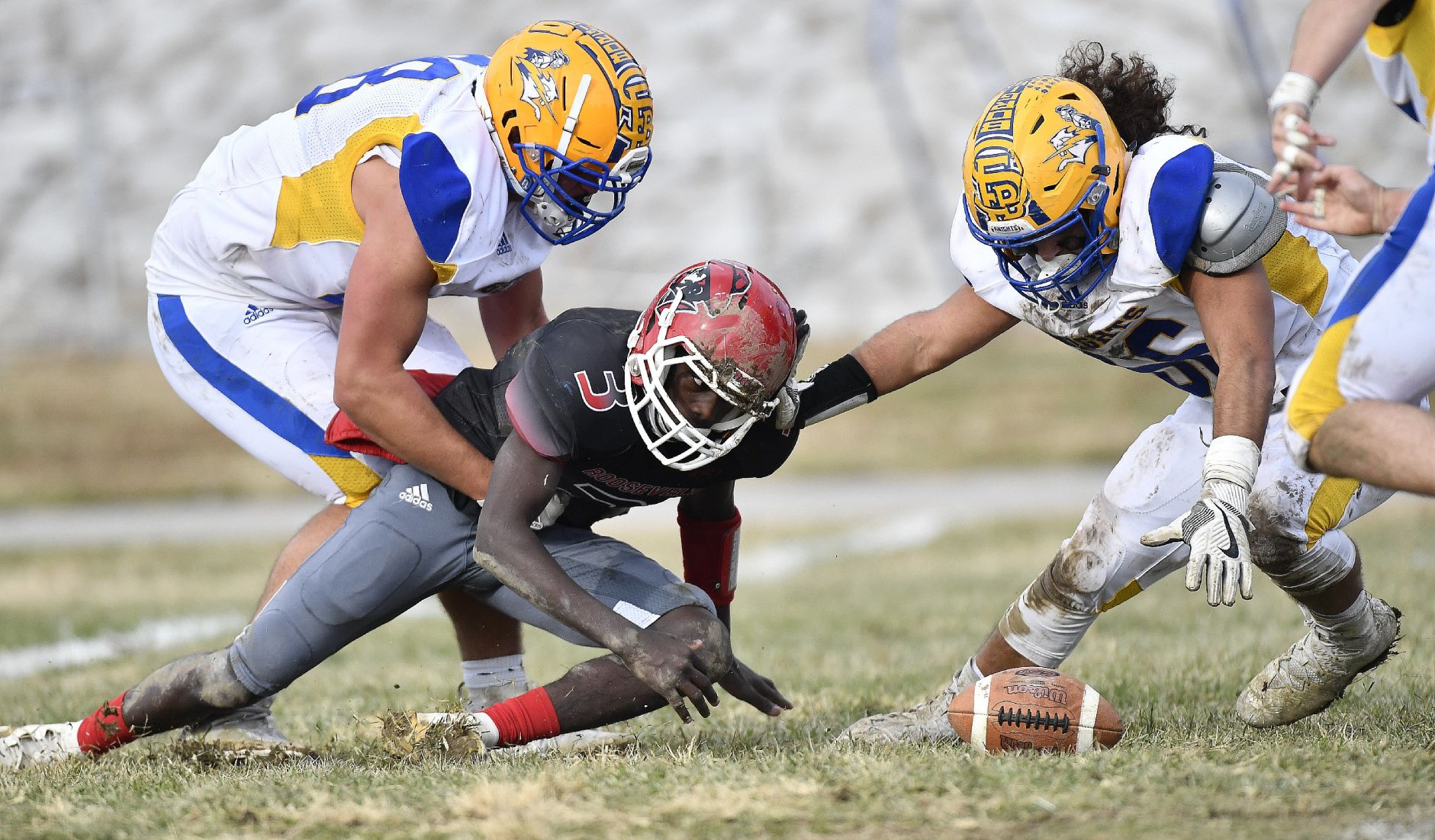 Roosevelt defeats Borgia in a Class 3 District 2 Football Game